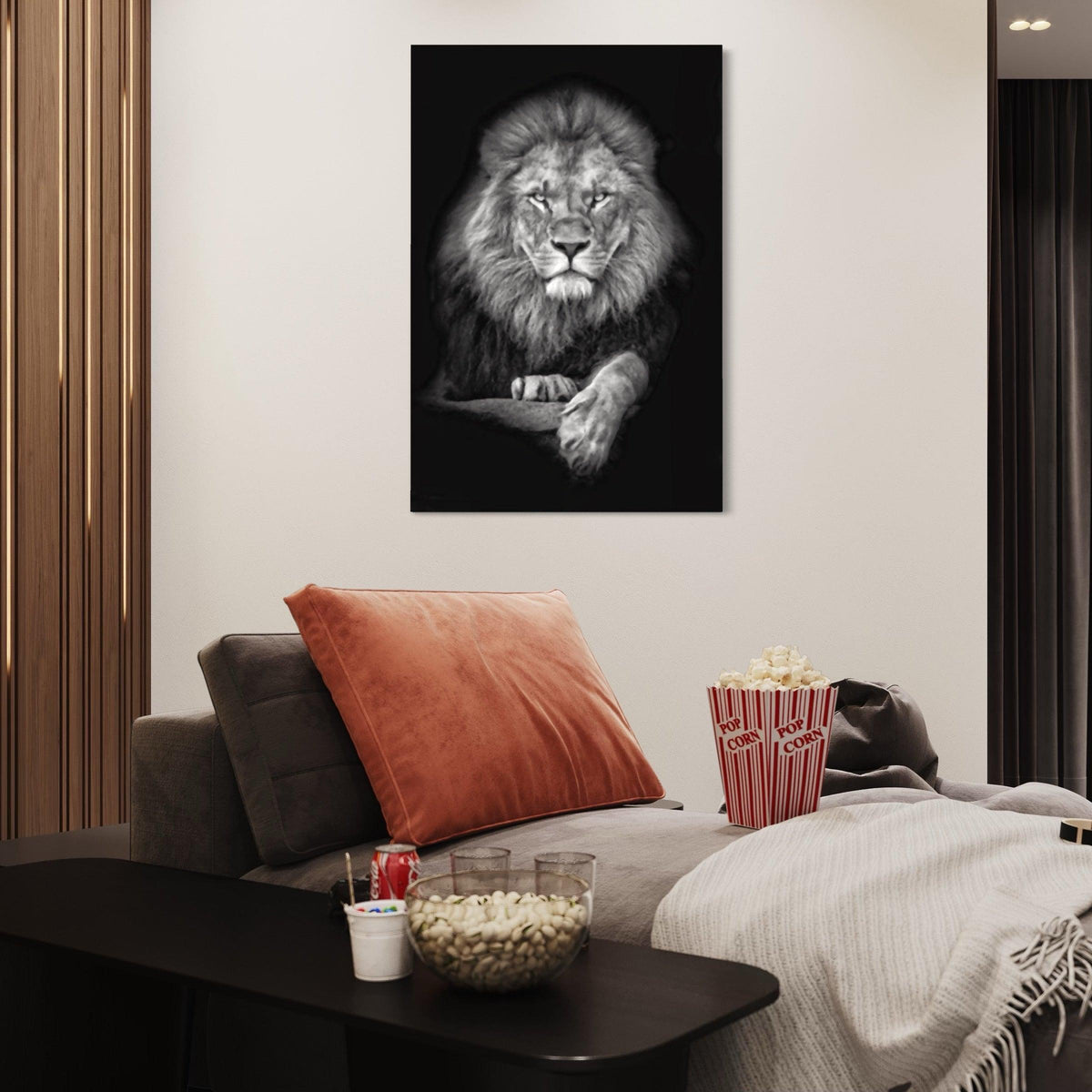 Lion in Black & White | Canvas - DreamBrothers