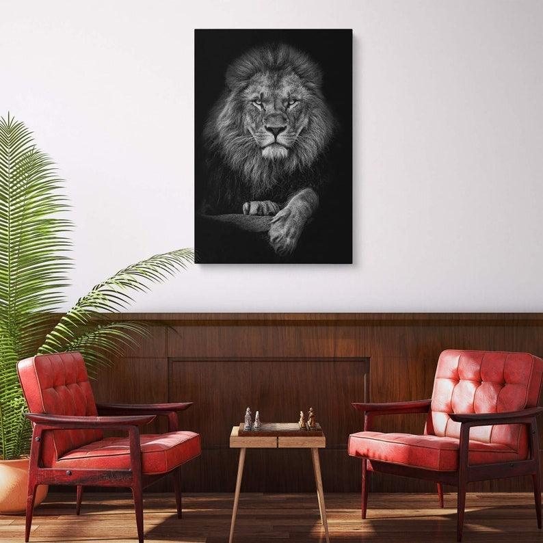 Lion in Black & White | Canvas - DreamBrothers