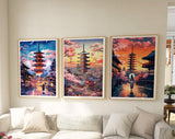 Kyoto Posters, Pink Cherry Blossom Print