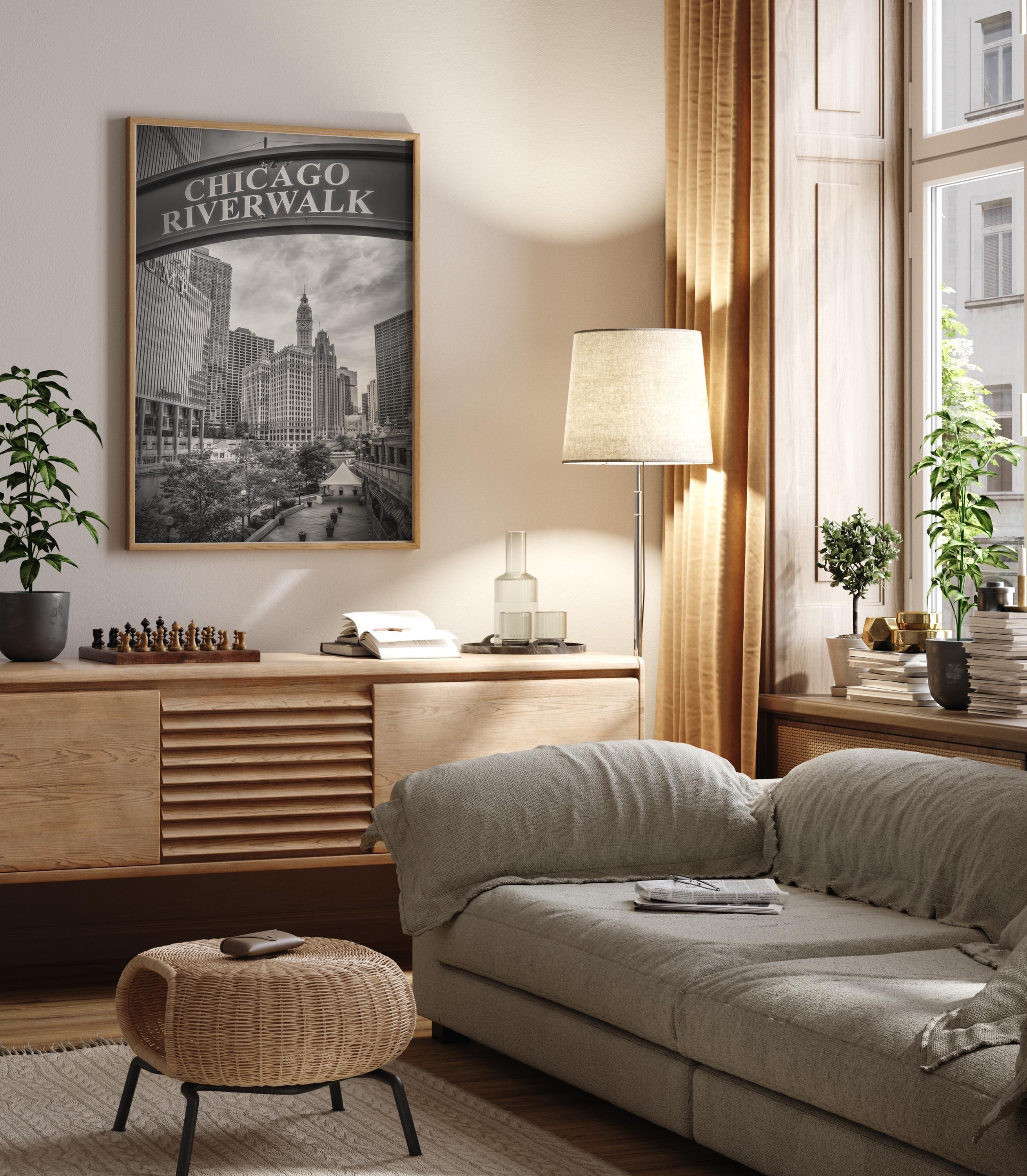 Chicago Riverwalk Vintage Photo | Poster