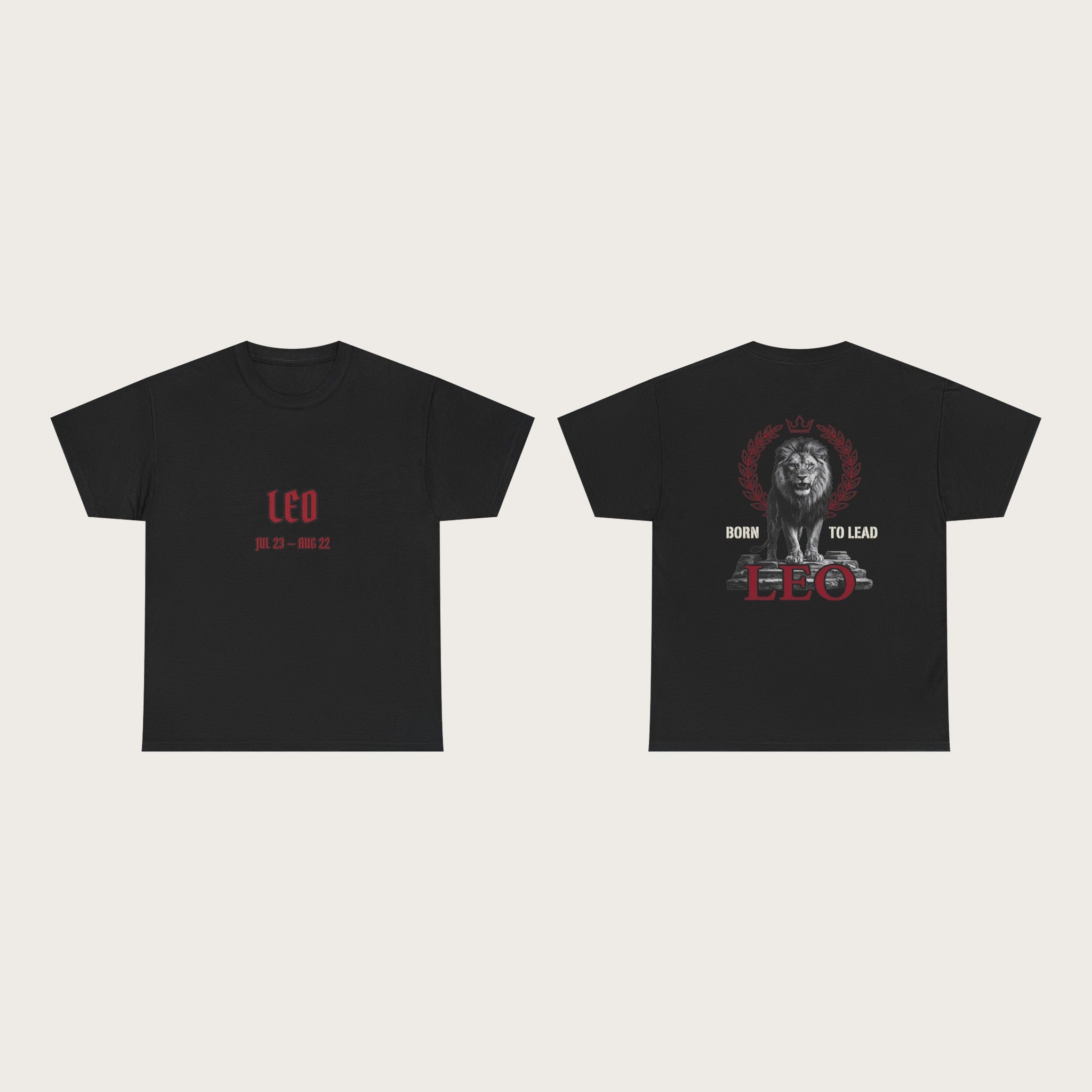 Leo Zodiac Lion Tee | Born To Lead - DreamBrothers